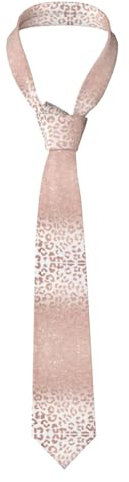 LWJUWOKL Rose Gold Glitter Men'S Silk Tie Men'S Suit Tie Fashion Tie Printed Tie Wedding Party