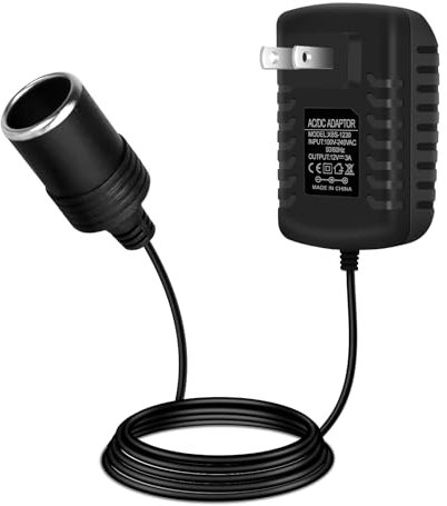 inShareplus 12V 3A 36W AC to DC Converter - Car Lighter Adapter to Wall Outlet Adapter - 12V Power Supply for Car Devices (MP3, Fan, Dash Cam)