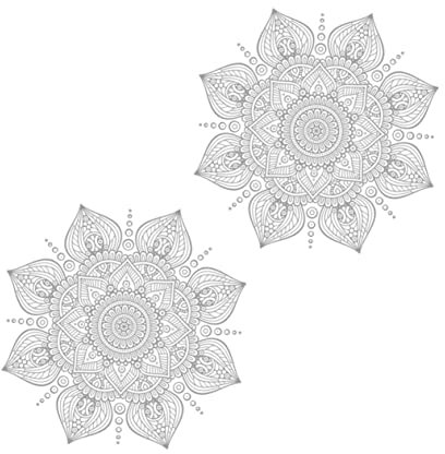 OSALADI 2 Stück Mandala Aufkleber Mandala Fensteraufkleber Mandala Muster Aufkleber Pflanzen Tapete Mandala Tapete Zum Aufkleben Und Abziehen Vintage Aufkleber Hintergrund