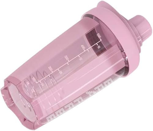 Civsde Protein Shaker mit BlenderBall, 500ml Eiweiß Shaker mit Messskala, Eiweiß Shake Becher für Fitness, BPA frei, Rosa