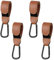 4 Stück Kinderwagen-Clips für Buggy, Kinderwagen-Clips, Buggy-Clips, Kinderwagen-Taschen-Clips, Kinderwagen-Haken, Kinderwagen-Clips für Buggy, PU-Leder, Kinderwagen-Clips für Taschen (braun)