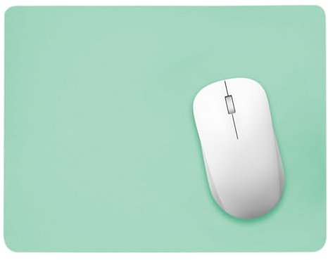 Tapis de Souris, 1 Pc Mousepad de Bureau 26 x 21 cm, Ultra Mince, Antidérapante, Tapis de souris Jeux et travail, Lavable la Vitesse et la précision Améliorées pour PC, Ordinateur, Travail - vert