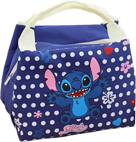 Cartoon Lunch Bag Reusable Bags Insulated Lunch Bag, Oxford Cloth Thermal Food Container Tote, Cartoon Design for School and Picnic