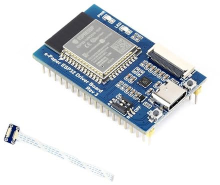 ESP32 e-Paper Display Driver Board with Wi-Fi Blue-Tooth, Supports SPI E-Ink Panel, Fits Arduino, BMP JPEG PNG, Wireless Update via App or Web, for Waveshare ePaper Screen