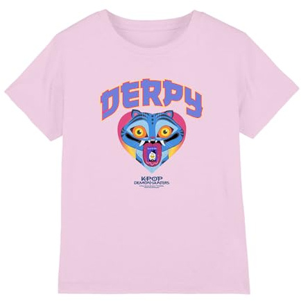 Kpop Demon Hunters Unisex Kid's Derpy Collegic T Shirt