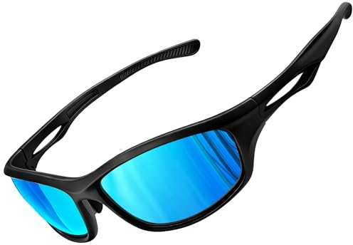 Joopin Polarisiert Sport Sonnenbrille Herren und Fahrerbrille Damen UV400 | Ultraleichter TR90-Rahmen, Stilvoll, Komfortabel, Unisex, Radfahren, Laufen, Angeln, Motorrad, Tennis, Golf, Wandern