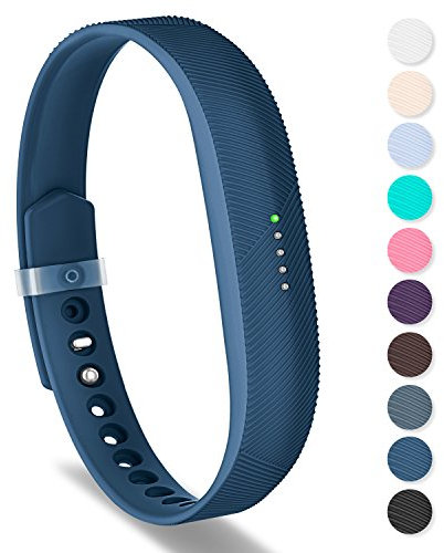 Greeninsync Armbänder für Fitbit Flex 2, verstellbar, klassisch, weiches Silikon, Fitness-Armband, Ersatzzubehör, Armband mit Verschlussverschluss für Fitbit Flex 2 Fitness Smartwatch, groß,