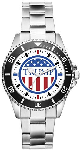 KIESENBERG Trump Donald Präsident USA Amerika Geschenk Artikel Idee Fan Uhr 2653