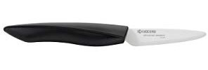 Kyocera FZ075WHBKEU Coltello, spelucchino, 7,5 cm, Lama in Ceramica di Zirconia, Nero