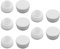 MroMax Lot de 10 embouts ronds en plastique de 22 mm de diamètre extérieur pour meubles, tables, chaises, pieds de sol, blanc