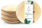 Wiseware - Lot de 25 assiettes en feuille de palmier - Biodégradables - Assiettes jetables rondes - Vaisselle de fête compostable (25, diamètre 20 cm)