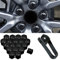 20 Stücke Auto Radschraubenkappen für Smart fortwo forfour 453 451 450, Radbolzen Radmutterkappe Radschrauben Kappen Radmuttern Nut Abdeckkappe Schraubenabdeckung
