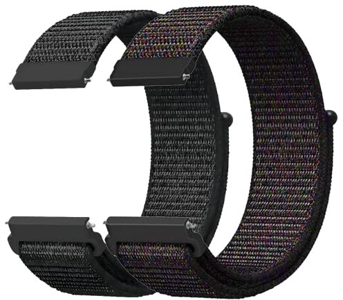 LYYLTX Nylon Fabric Uhrenarmbänder 20mm/22mm Armband für Herren Damen Ersatzband Schnellverschluss Smartwatch Sport Uhren Ersatzarmband Einstellbares Soft Breathable Watch Strap