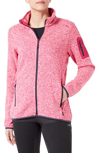 CMP Giacca In Knit-tech Da Donna, Fucsia Bianco Titanio, 48