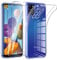 Phoona HandyHülle für Samsung Galaxy A21s Hülle mit 2 Stück Panzerfolie,Dünne Weiche TPU Silikon Transparent Stoßfest Schutzhülle für Samsung A21s Hülle Klar Kratzfest