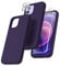 TOCOL Silicone for iPhone 12 Case 6.1-Inch, Liquid Silicone Multi-Color Slim Silky-Soft Touch Anti-Scratch Shockproof Protective Phone Cover, Midnight Purple