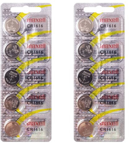 Maxell Einzelbatterie CR1616, 3 V, 10 Stück, 55 mAh