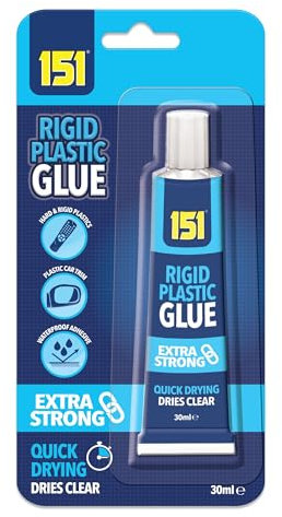General Strong Thick & Strong Adhesive Glue for Hard Plastic, DIY Craft, Rubber,Metal,Leather and Many More (Rigid Plastic Glue 30g)
