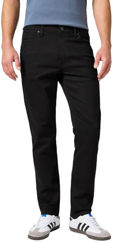 Wrangler Uomo Larston Jeans, Nero (Deep Ink), 34W / 32L