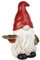 mica Living Wichtel stehend mit Tablett - ca. 37 x 25,5 x 52,5 cm Weihnachtsdeko, Winter Dekoration