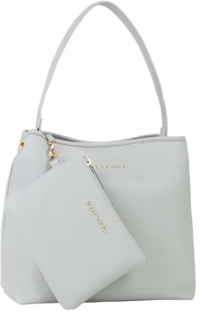 Valentino Schultertasche Brixton Hobo Bag Grigio Polvere hellgrau