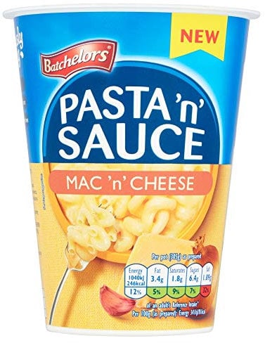 Batchelors Pasta 'n' Sauce, Mac 'n' Cheese Pasta Ready Meal Pot, 65 g (Pack of 1)