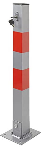 ProPlus Poteau de Stationnement avec Serrure Poteau de Parking Privée avec 1 Cadenas et 3 Clés Durable Robuste Voiture Véhicule Extérieur