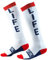 O'NEAL | Mountainbike Motocross Socken | MTB Downhill Freeride | Schweißabsorbierend, Verstärkter Fersen & Sohlenbereich | Pro MX Moto Life | Unisex | Erwachsene | Weiß Rot Blau | One Size
