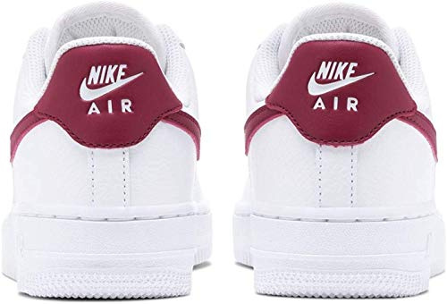 Nike WMNS Air Force 1 '07, Women's Basketball Shoes, White Noble Red White, 7.5 US