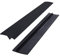 ilikon Gap Cover 53cm Küche Lückenfüller Dichtungsband Spill Guard Seals für Kochfeld Herd Ofen Waschmaschine Lücke 2 Stück Schwarz