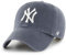 '47 MLB New York Yankees Clean Up Unisex-Baseballkappe, Verstellbar, Hochwertiges Design, White Logo, Vintage Navy