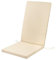 SOFTILLO Waterproof High Back Chair Cushion With Ties 120x45x4cm | Indoors/Outdoors Patio Seat Pad Cushion For Garden Chairs, Loungers, Recliner, Relaxer | Water-Resistant Material |Natural