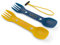 UCO Recycelter ECO Utility Göffel 3-in-1 Combo Löffel-Gabel-Messer-Utensil, 2er-Pack, Beere und Senf