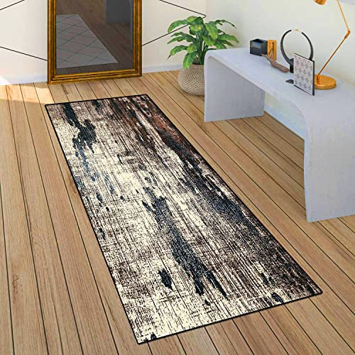 ACUY Alfombras Pasillo A Medida 90x460cm Alfombra Vinilo Cocina Diseño Geométrico para alfombras de Entrada a pasillos