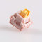 2Duck Outemu Silent Clicky Linear Tactile Switch, 3Pin Pre-Lubed RGB MX Stem Similar Holy Panda Switch For Custom Mechanical Gaming Keyboard (Color : Peach, Size : 70PCS)