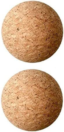 Gokelomg Lot de 2 bouchons en liège pour carafe à vin, carafes de rechange, 5,5 cm