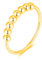 925 Sterling Silber Angst Spinning Ring mit Perlen I Anti-Stress Dekompression Angstring zum Drehen Stressabbau für Damen, Frauen und Mädchen (Gold, 56)