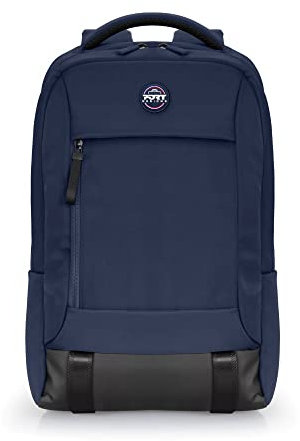 Port Designs Sac à Dos pc pour Ordinateur Portable Moderne & Confortable Base résitante à l'eau Torino II 15.6/16 Pouces Bleu
