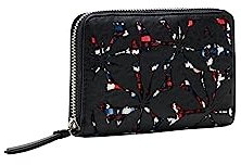 Desigual Mone_Onyx Marisa, Portefeuille à Deux Volets aux Femmes, Material Finishes, 1