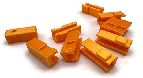 eXODA 10x Halterung für 1er Wago Klemmen für Typ 221-411 Befestigungsadapter steckbar und kombinierbar mit verschiedenen Klemmenhaltern für eine sichere Montage