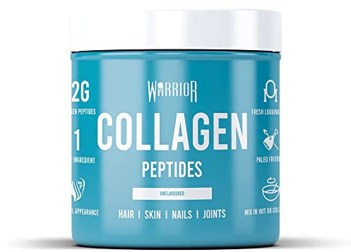 Warrior Collagen Peptides - Collagen Powder - 180g - Made from Premium Bovine Hydrolysed Collagen - to Promote Healthy Skin, Hair, Nails, and Joints (Unflavoured)