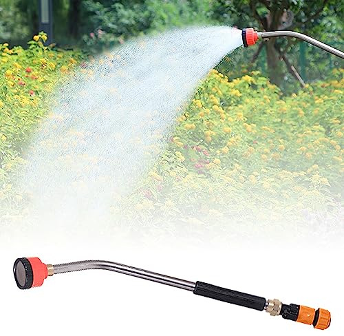 Asta da irrigazione in metallo, asta da irrigazione da giardino, asta da irrigazione professionale in acciaio inossidabile, spruzzatore da giardino, doccetta manuale da giardino, sistema di
