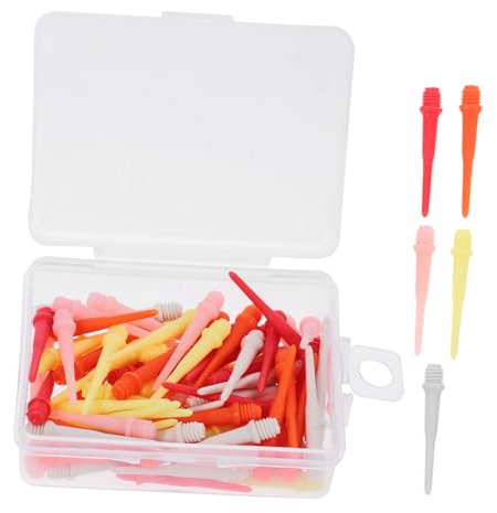 Toddmomy 80stücke Teiliges Kunststoff-dartspitzen Gewinde Für Elektronische Dartscheiben Mischfarben Langlebig Und Installieren Für Softdart-spieler