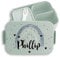 Kinder Bento Box Midi Lunchbox für Mepal Bentobox - Regenbogen Brotdose Rainbow mit Name Jausenbox I - 900 ml - Sage Grün - personalisierte brotdosen vesperbox mädchen schule personalised