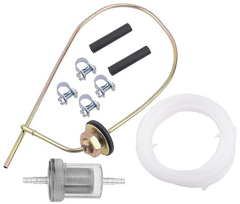 Kraftstoff Standrohr Set, Benzinschlauch Kit, Standheizung Tank Kit, 52cm Tankentnehmer, mit 1 Ölfilter 1 Kraftstoffleitung 2 Verbindungsrohr 4 Schlauchschelle, für Eberspacher Webasto Heizsysteme
