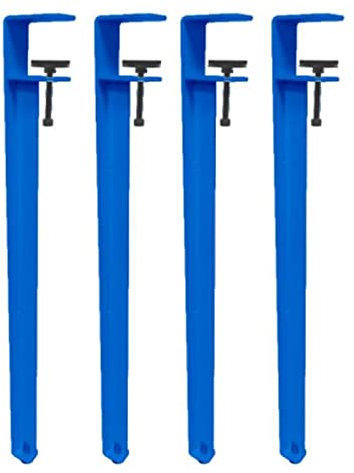 GArcan 4er-Pack Klemm-Möbelbeine, robuste Tisch- und Stuhlbeine, F-förmige, verstellbare Esstischbeine, Beistelltisch-Stützbeine, Tischbeine ohne Bohren (Höhe: 71 cm, Dunkelblau)