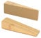 LLMtn 2 Stück Bambus Fester Türstopper boden mit Gummi,Holzkeile für alle Arten von Türen, bamboo Door stoper