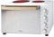 Cooks Professional Mini Portable Oven with Ceramic Hobs | Energy Efficient Electric Countertop Cooker with Hob, Two Hobs & Wire Rack Baking Tray | Kitchen Grill Ovens | 48L Capacity | White Nordic
