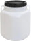plasteo® 30 Liter Weithalsfass Natur Eckig mit Deckel und Henkeln, Lebensmittelecht und BPA-Frei, Futtertonne Kunststofffass Universalfass Deckelfass Wasserfass Regentonne Lagerfass