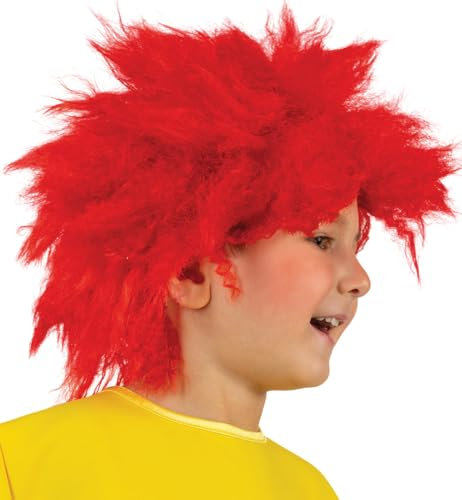 Rote Struwwel Perücke Kobold für Karneval, Fasching, Cosplay